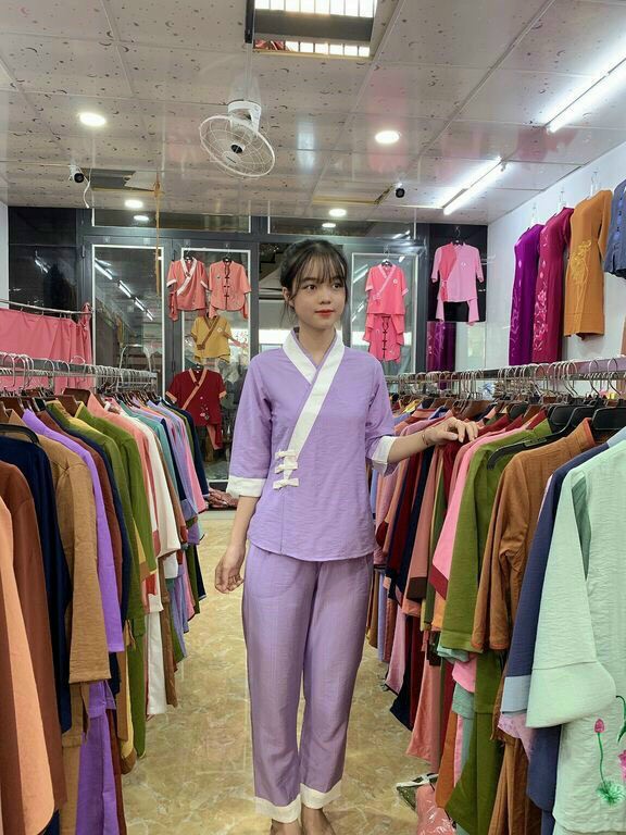 Bộ 3 nút tơ (tím nhạt)